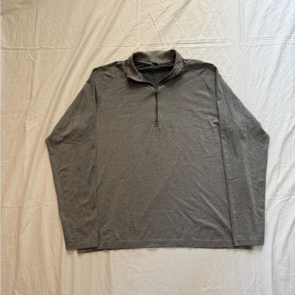 Lululemon grey lightweight 1/4 zip pullover sweater Men’s XXL